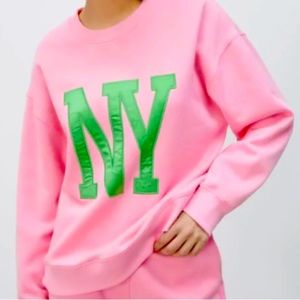 Light pink Zara New York sweatshirt
